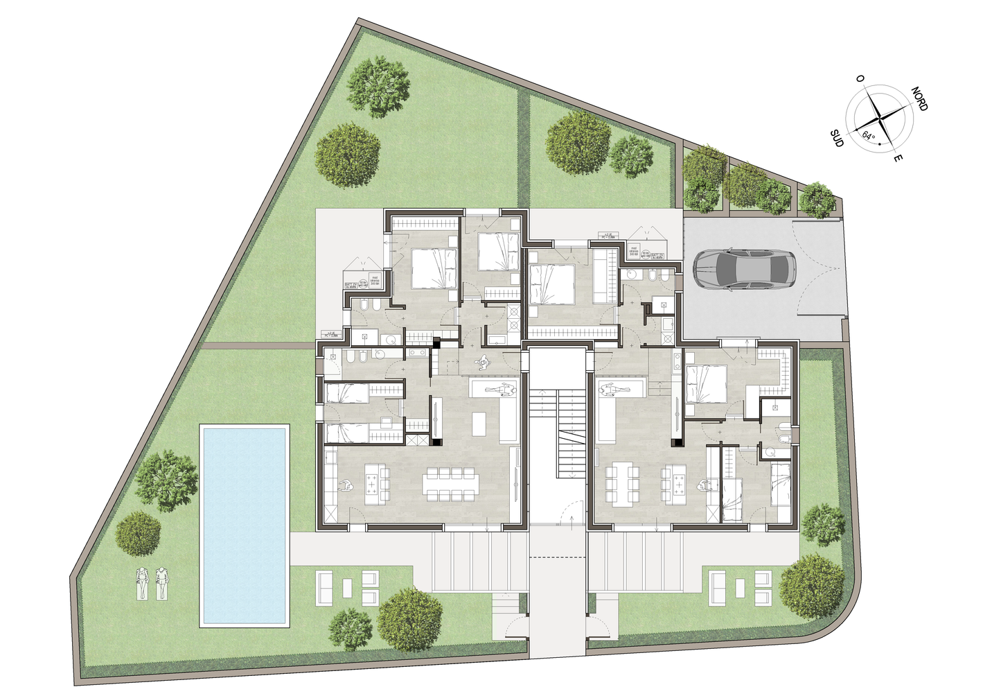 Nuova Costruzione con giardino Suite 1